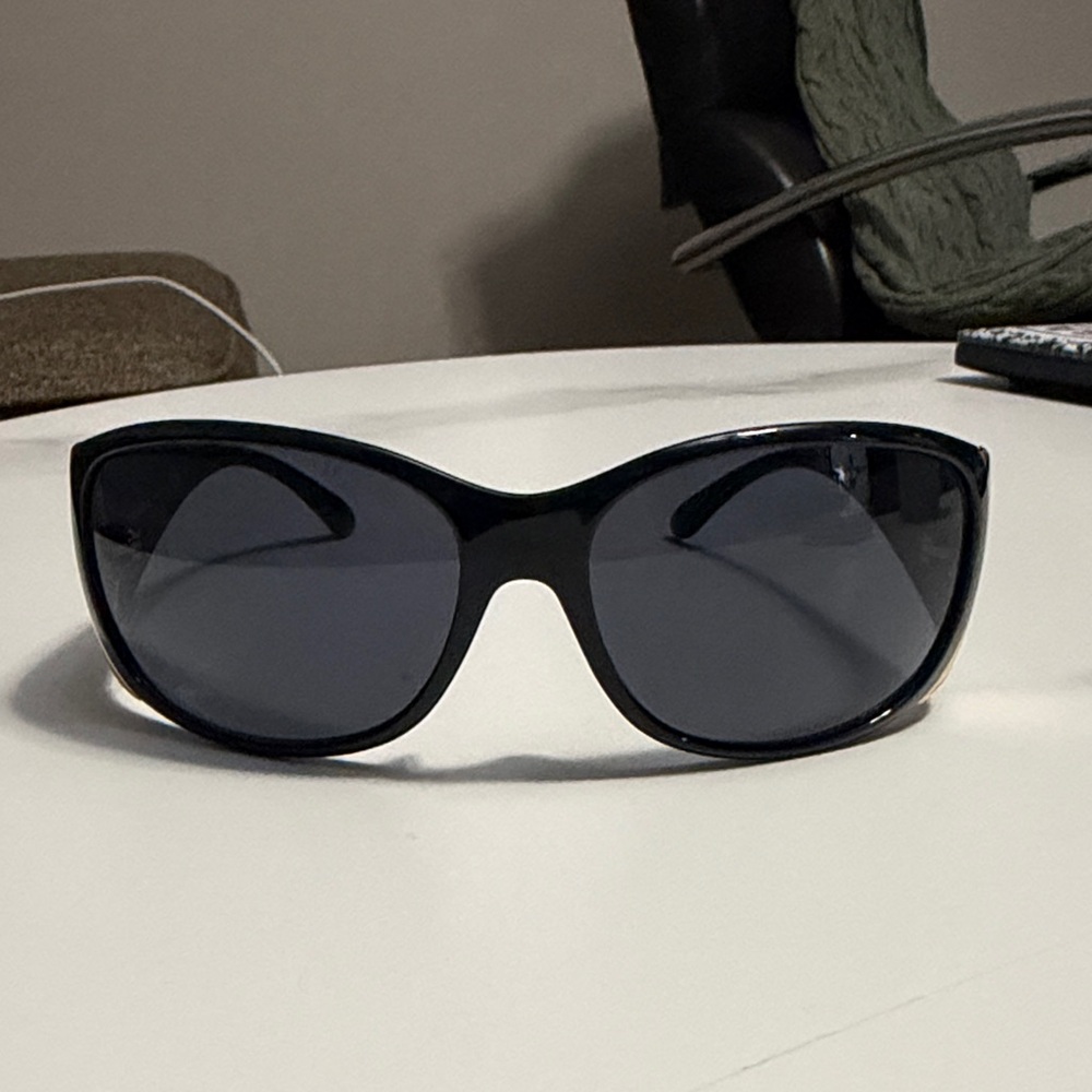 Prada Black Sunglasses with Gold Accent